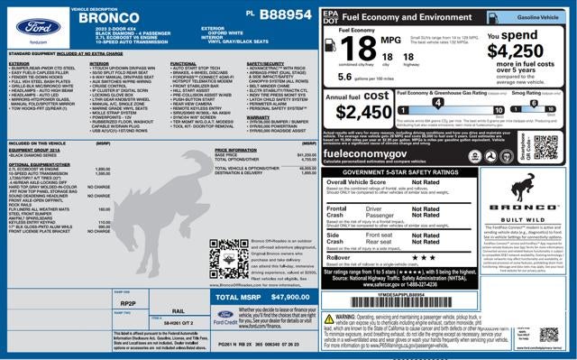 2023 Ford Bronco Black Diamond