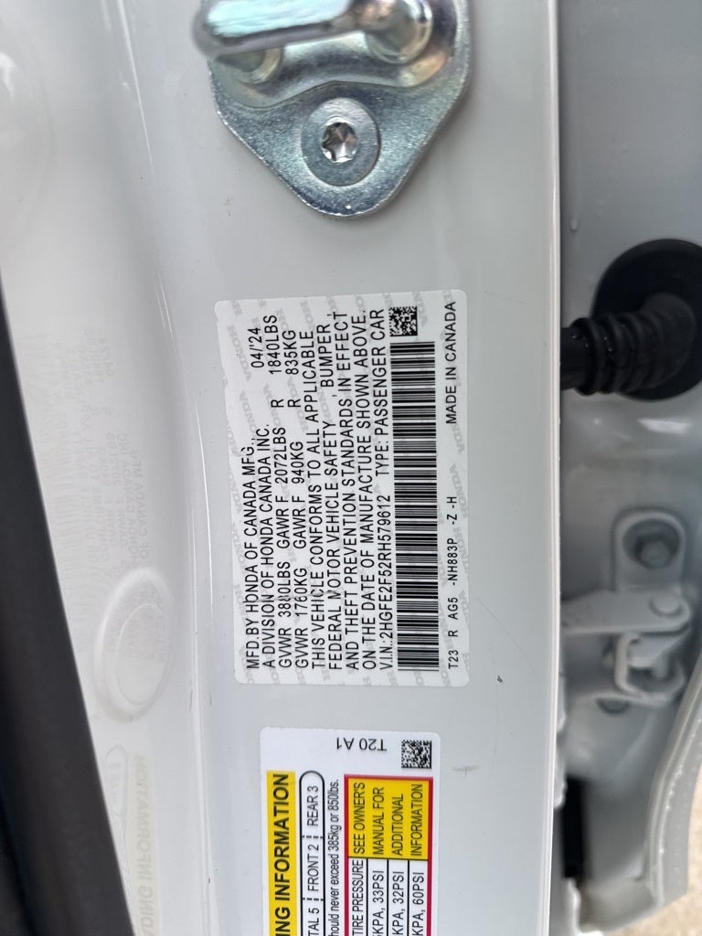 2024 Honda Civic Sport