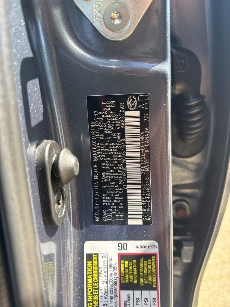 2017 Toyota COROLLA LE