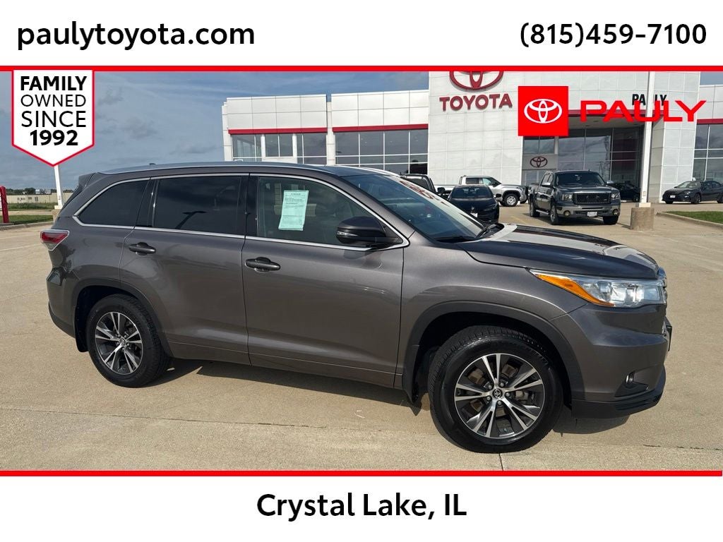2016 Toyota Highlander XLE V6 TOYOTA SILVER CERTIFIED