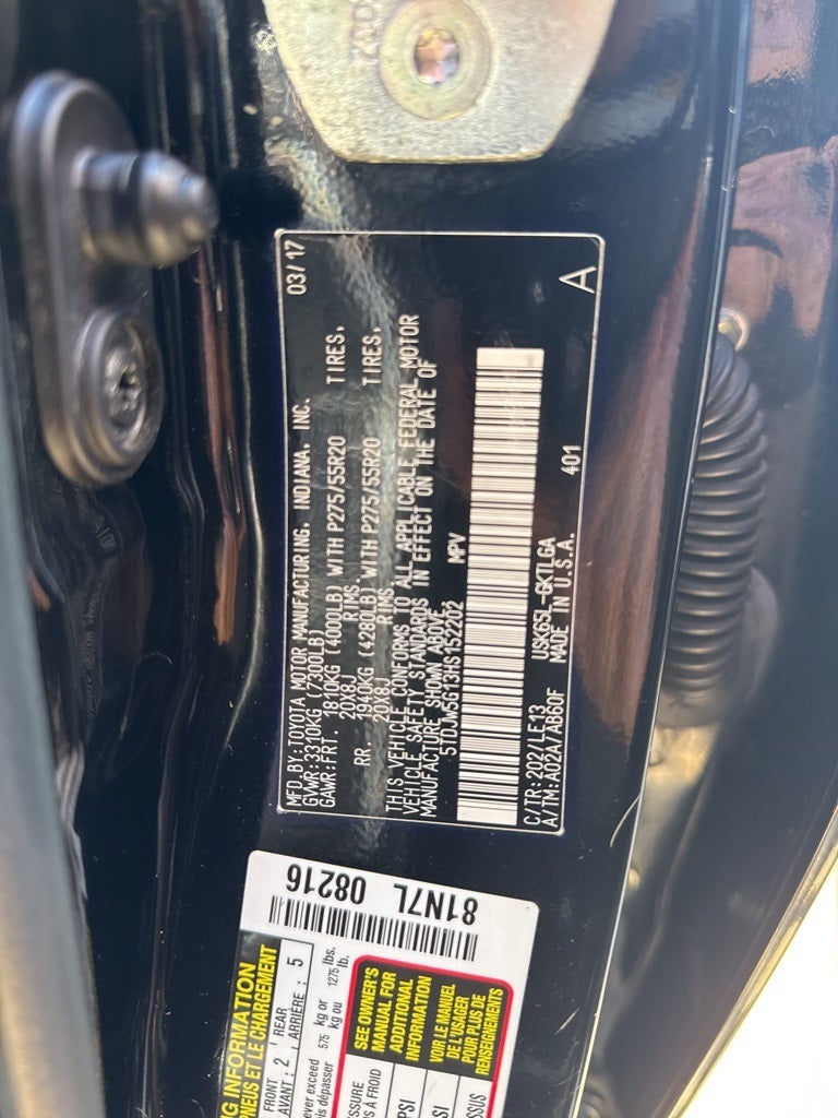 2017 Toyota SEQUOIA 4X4 Limited