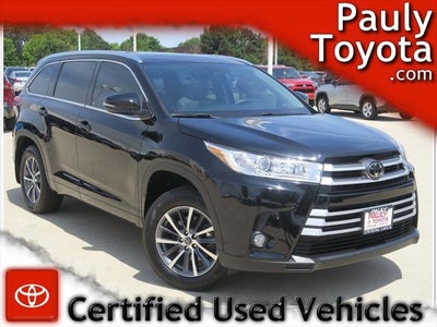 2017 Toyota HIGHLANDER XLE TOYOTA SILVER CERTIFIED