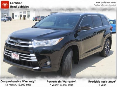 2017 Toyota HIGHLANDER XLE TOYOTA SILVER CERTIFIED