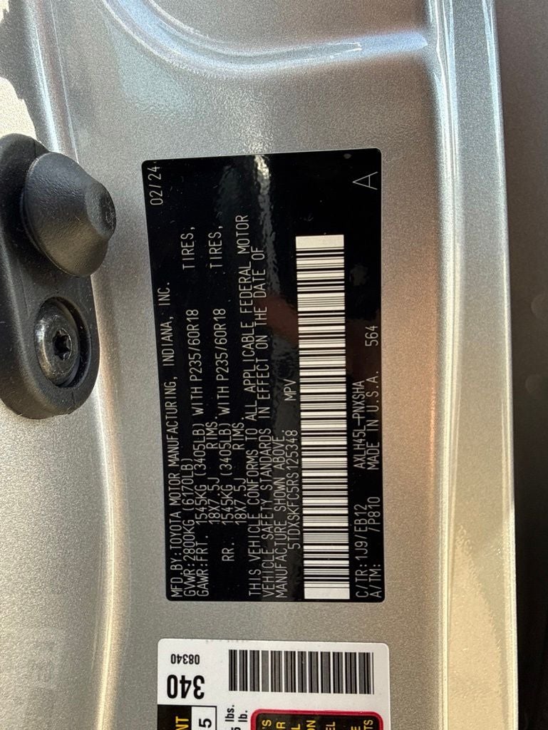 2024 Toyota SIENNA XSE AWD XSE 7 Passenger