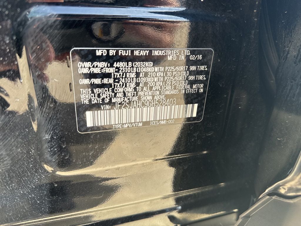 2016 Subaru Forester 2.5i Limited