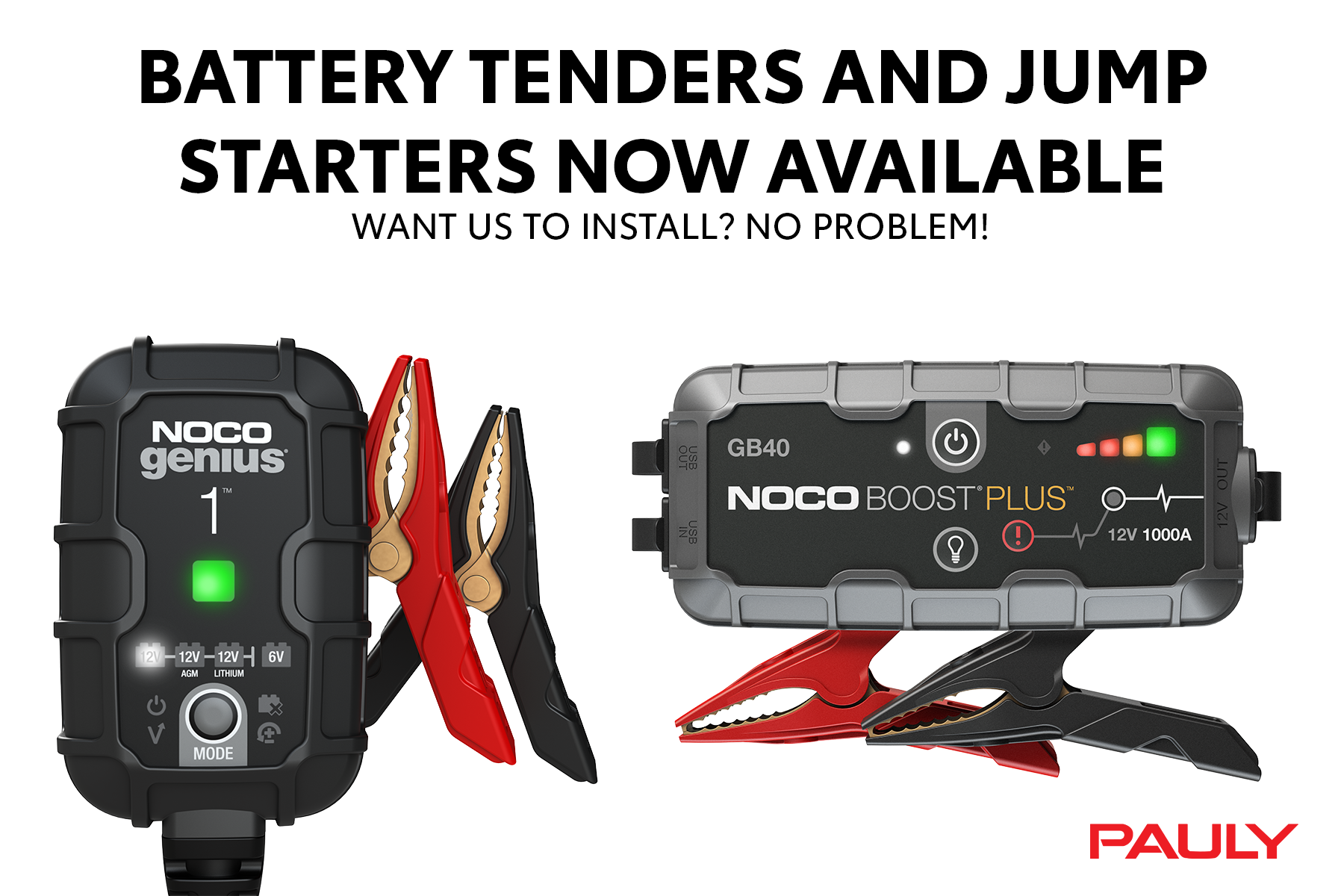 Battery Tenders and Jump Starters