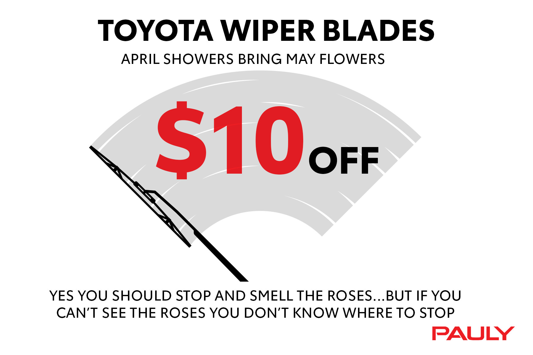 $10 off wiper blades